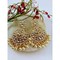 Indian Jhumka Earrings for Women - Indian Beaded Kundan Jhumka Ethnic Chandbali Earrings Faux Kundan & Pearl Beaded Bollywood Style Dangle Earring Jewelry for Bride | Birthday Gift for Her